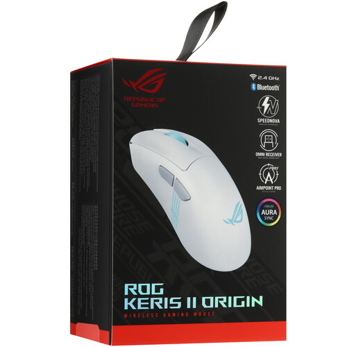 Купить Мышь беспроводная/проводная ASUS ROG Keris II Origin  9309116. Характеристики, отзывы и цены в Донецке