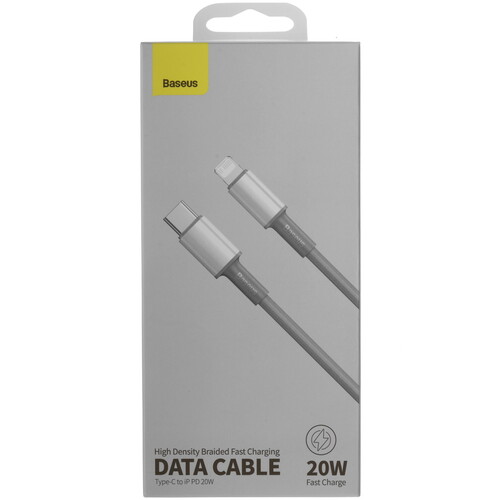 Купить Кабель круглый Baseus Lightning 8-pin - USB Type-C белый 2 м  9260736. Характеристики, отзывы и цены в Донецке