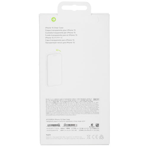 Купить Накладка  Apple Clear Case with MagSafe для Apple iPhone 15 прозрачный  5432382. Характеристики, отзывы и цены в Донецке