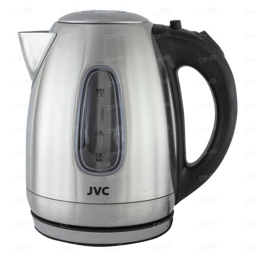 Купить Электрочайник JVC JK-KE1723 серебристый  9943426. Характеристики, отзывы и цены в Донецке