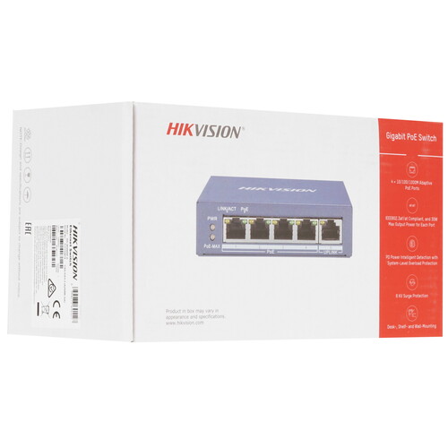 Купить Коммутатор Hikvision DS-3E0505P-E  4837616. Характеристики, отзывы и цены в Донецке
