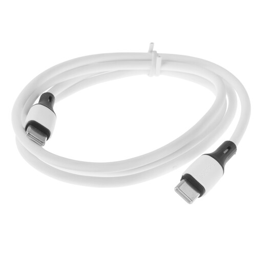 Купить Кабель круглый Borofone USB Type-C - USB Type-C белый 1 м  9237993. Характеристики, отзывы и цены в Донецке