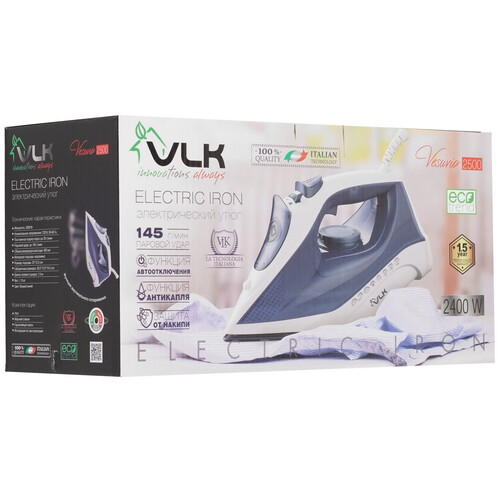 Купить Утюг VLK VESUVIO 2500 синий  9225650. Характеристики, отзывы и цены в Донецке