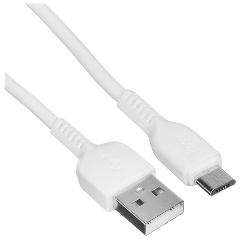 Купить Кабель круглый Hoco micro USB - USB 2.0 Type-A белый 2 м  5470815. Характеристики, отзывы и цены в Донецке