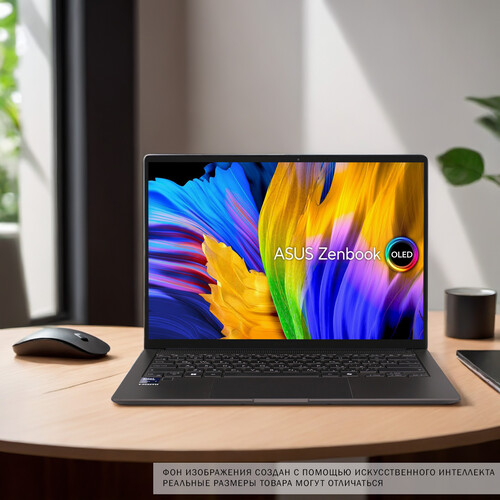 Купить 14" Ноутбук ASUS Zenbook 14 OLED UX5406SA-PV298W серый  5478602. Характеристики, отзывы и цены в Донецке