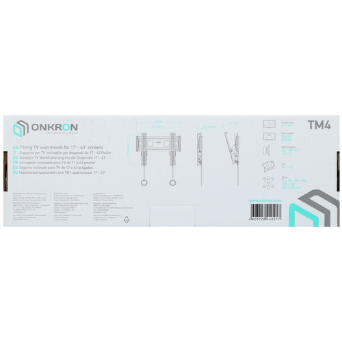 Купить Кронштейн для ТВ ONKRON TM4 черный  4830300. Характеристики, отзывы и цены в Донецке
