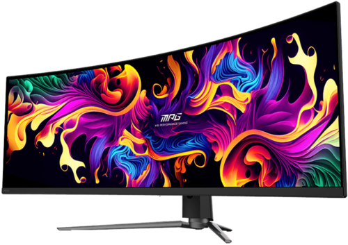 Купить 49" Монитор MSI MPG 491CQPX QD-OLED черный  5482908. Характеристики, отзывы и цены в Донецке
