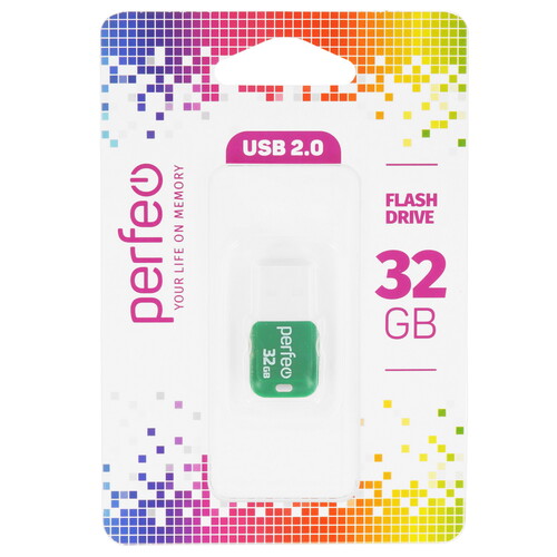 Купить Память USB Flash 32 ГБ Perfeo M02 [PF-M02G032]  9209104. Характеристики, отзывы и цены в Донецке