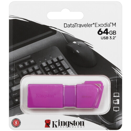 Купить Память USB Flash 64 ГБ Kingston DataTraveler Exodia M [KC-U2L64-7LP]  5460026. Характеристики, отзывы и цены в Донецке