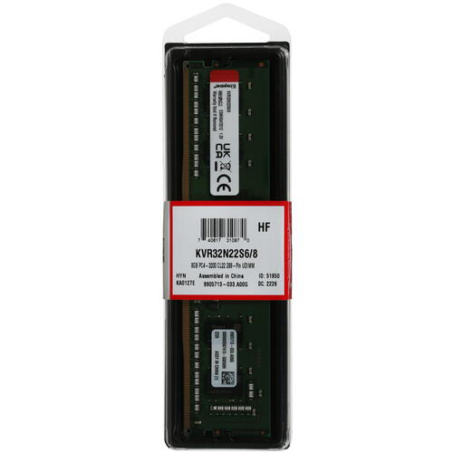 Купить Оперативная память Kingston ValueRAM [KVR32N22S6/8] 8 ГБ  5053406. Характеристики, отзывы и цены в Донецке
