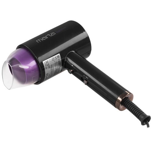 Купить Фен MARTA MT-1263 черный/фиолетовый  9058725. Характеристики, отзывы и цены в Донецке