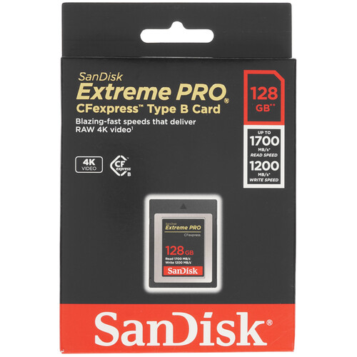Купить Карта памяти SanDisk Extreme PRO CFexpress CFexpress Card Type B 128 ГБ  4723574. Характеристики, отзывы и цены в Донецке