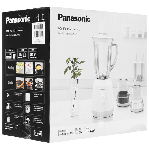 Купить Блендер стационарный Panasonic MX-EX1521 белый  9136568. Характеристики, отзывы и цены в Донецке
