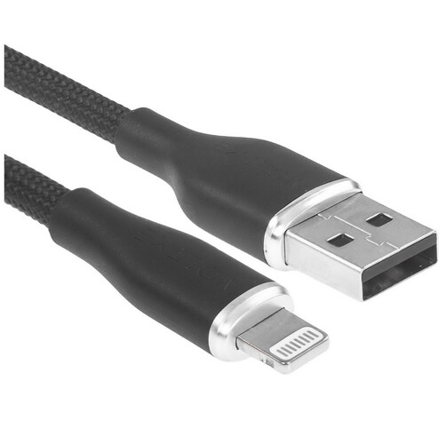 Купить Кабель круглый VOLTME Lightning 8-pin - USB 2.0 Type-A черный 1.2 м  9210956. Характеристики, отзывы и цены в Донецке