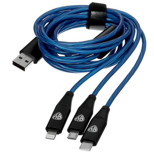 Купить Кабель круглый BY Lightning 8-pin, micro USB, USB Type-C - USB 2.0 Type-A синий 1.5 м  5482071. Характеристики, отзывы и цены в Донецке