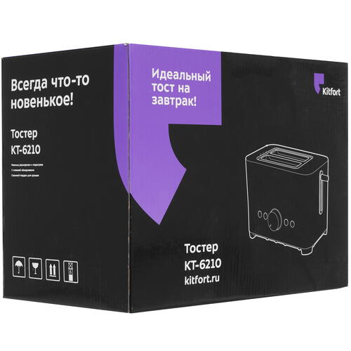 Тостер Kitfort КТ-6210 серебристый Купить Тостер Kitfort КТ-6210 серебристый  9061640. Характеристики, отзывы и цены в Донецке