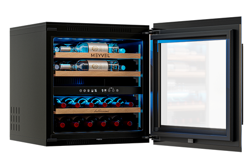 Купить Винный шкаф Meyvel MV26PRO-KBB2 черный  9407406. Характеристики, отзывы и цены в Донецке