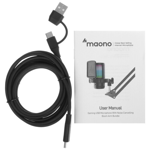 Купить Микрофонный комплект Maono DGM20S черный  5488325. Характеристики, отзывы и цены в Донецке