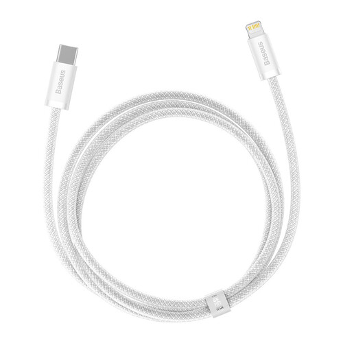Купить Кабель круглый Baseus Lightning 8-pin - USB Type-C белый 1 м  9260659. Характеристики, отзывы и цены в Донецке