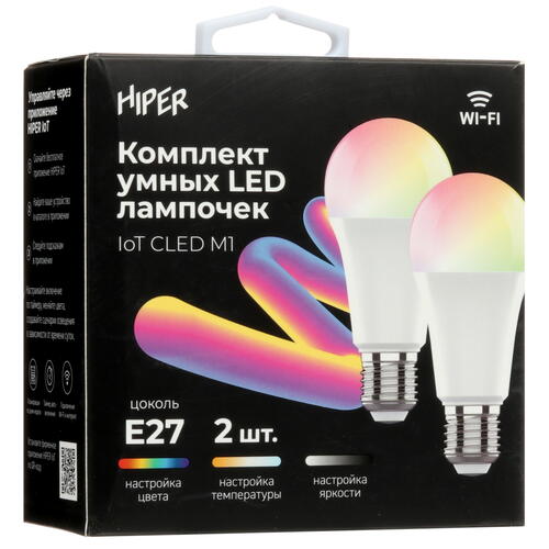 Купить Комплект умных светодиодных ламп HIPER IoT CLED M1  5457720. Характеристики, отзывы и цены в Донецке