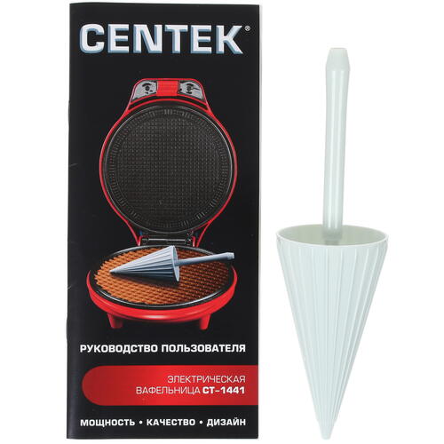 Купить Вафельница Centek CT-1441 красный  1114249. Характеристики, отзывы и цены в Донецке