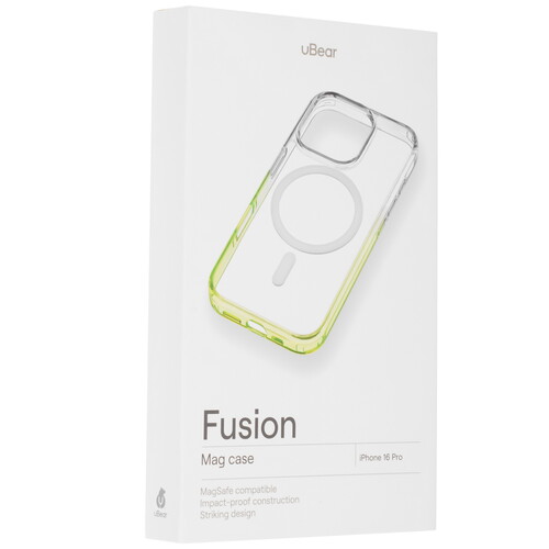 Купить Накладка  uBear Fusion Mag Case для Apple iPhone 16 Pro зеленый/прозрачный  5474365. Характеристики, отзывы и цены в Донецке