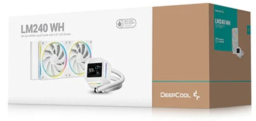 Купить Система охлаждения DEEPCOOL LM240  белая  5635697. Характеристики, отзывы и цены в Донецке