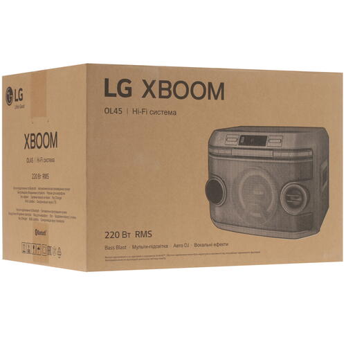 Купить Аудиосистема LG XBOOM OL45 черный  4766844. Характеристики, отзывы и цены в Донецке