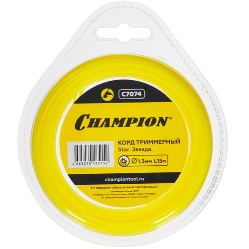 Купить Леска для триммеров Champion Star C7074  5099804. Характеристики, отзывы и цены в Донецке