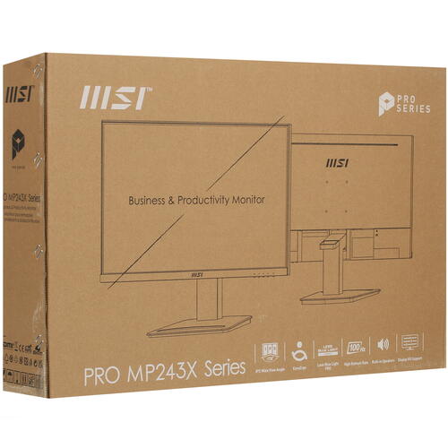 Купить 23.8" Монитор MSI PRO MP243X черный  5407356. Характеристики, отзывы и цены в Донецке