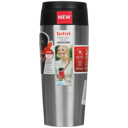Купить Термокружка Tefal Classic N2020110 серебристый  5464242. Характеристики, отзывы и цены в Донецке