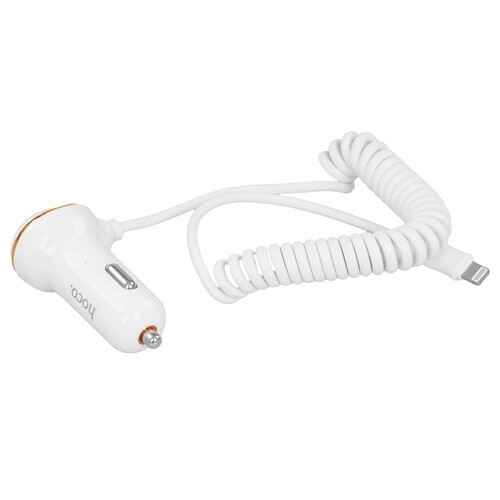 Купить Автомобильное ЗУ Hoco Z14 белый  9244313. Характеристики, отзывы и цены в Донецке