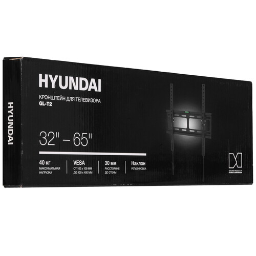 Купить Кронштейн для ТВ Hyundai GL-T2 черный  5614336. Характеристики, отзывы и цены в Донецке