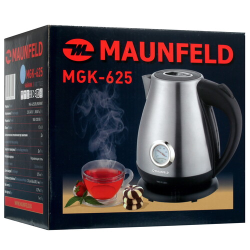Купить Электрочайник MAUNFELD MGK-625BL голубой  5323648. Характеристики, отзывы и цены в Донецке