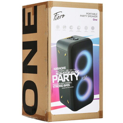 Купить Портативная аудиосистема Fiero One FRPA-900, серый  9236521. Характеристики, отзывы и цены в Донецке