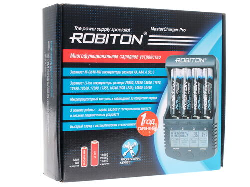 Купить Зарядное устройство ROBITON MasterCharger Pro LCD  1077521. Характеристики, отзывы и цены в Донецке