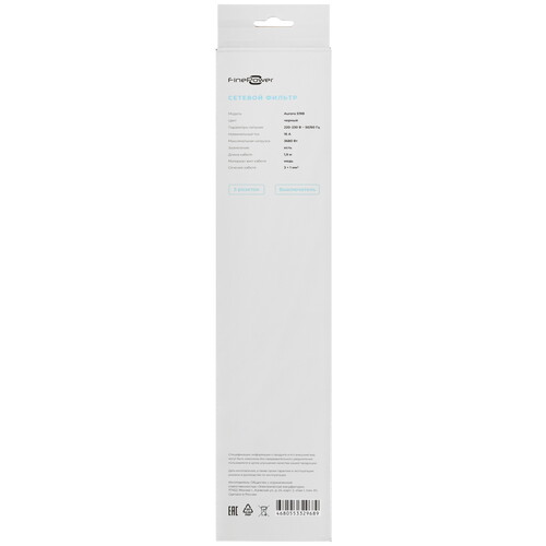Купить Сетевой фильтр FinePower Aurora 519B черный  5434369. Характеристики, отзывы и цены в Донецке