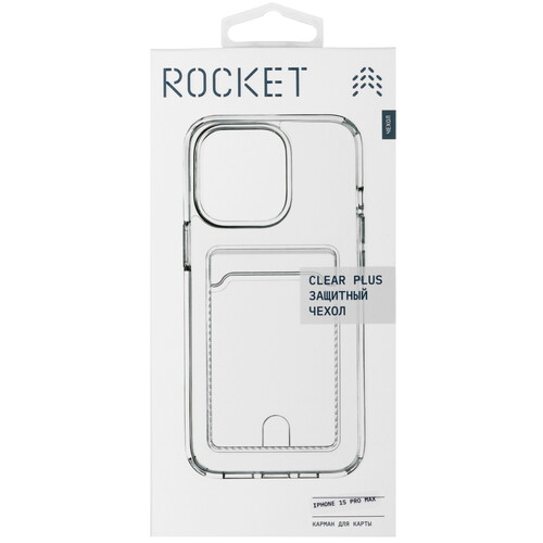 Купить Накладка  Rocket Clear Plus для Apple iPhone 15 Pro Max прозрачный  5464475. Характеристики, отзывы и цены в Донецке