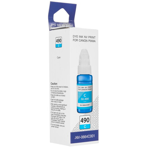 Купить Чернила  NV-Print GI-490C голубой  9208053. Характеристики, отзывы и цены в Донецке