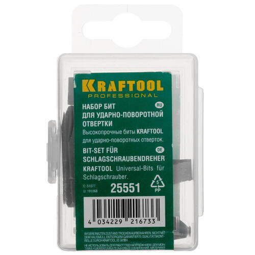 Купить Набор бит KRAFTOOL 25551  9107810. Характеристики, отзывы и цены в Донецке