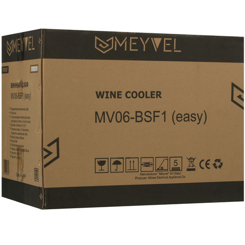 Купить Винный шкаф Meyvel MV06-BSF1 (easy) серебристый, черный  5354657. Характеристики, отзывы и цены в Донецке