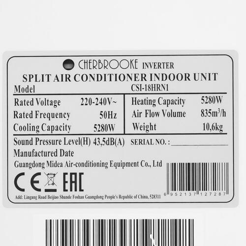 Купить Кондиционер настенный сплит-система CHERBROOKE CSI-18HRN1/COI-18HN1 белый  9901854. Характеристики, отзывы и цены в Донецке