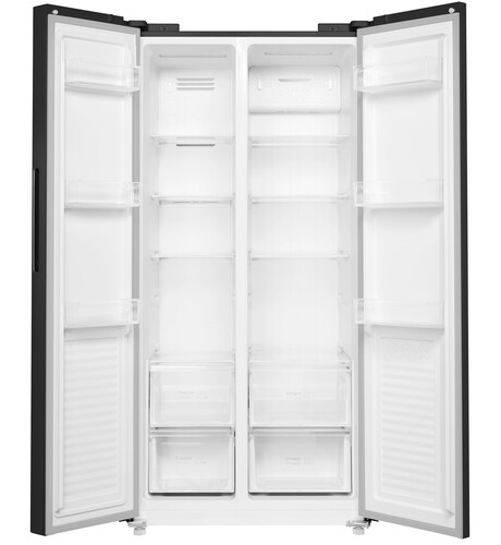 Купить Холодильник Side by Side  MAUNFELD MFF177NFSE серый  5370102. Характеристики, отзывы и цены в Донецке