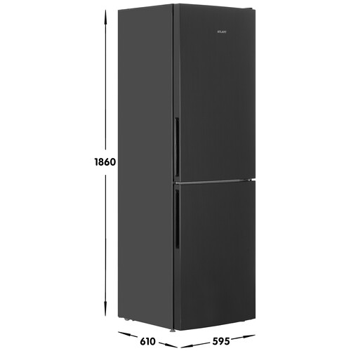 Купить Холодильник с морозильником   ATLANT ХМ-4621-151 черный  9031708. Характеристики, отзывы и цены в Донецке