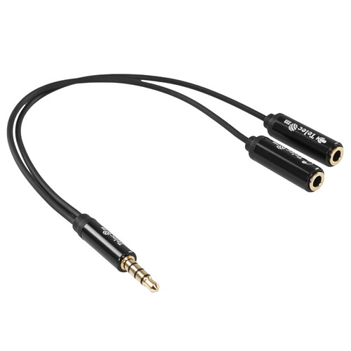 Купить Кабель   Telecom jack 3.5 мм - jack 3.5 мм х2 шт. черный  9172270. Характеристики, отзывы и цены в Донецке