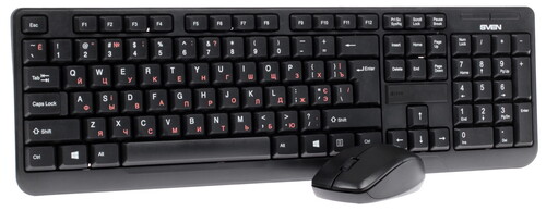 Купить Клавиатура+мышь беспроводная   SVEN Comfort 3300 Wireless черный  1089838. Характеристики, отзывы и цены в Донецке