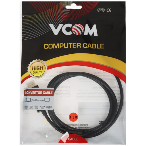 Купить Кабель однонаправленный VCOM mini DisplayPort - HDMI, 1.8 м  5471576. Характеристики, отзывы и цены в Донецке