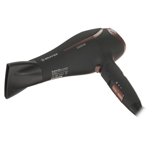 Купить Фен Brayer 3000BR-BN черный/коричневый  8198491. Характеристики, отзывы и цены в Донецке