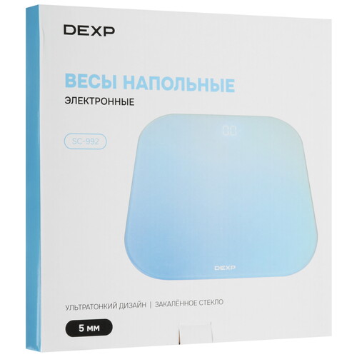 Купить Весы DEXP SC-992 голубой  9092289. Характеристики, отзывы и цены в Донецке