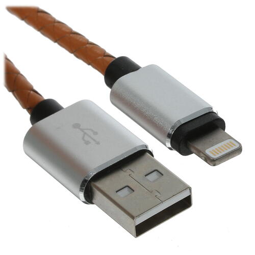 Купить Кабель круглый Rombica Lightning 8-pin MFI - USB 2.0 Type-A оранжевый 1 м  5081229. Характеристики, отзывы и цены в Донецке